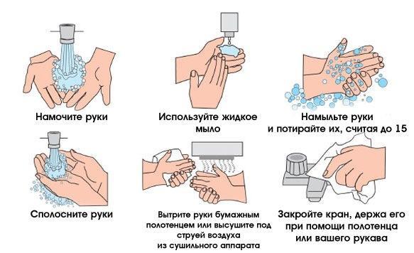 Правило мытья рук для детей